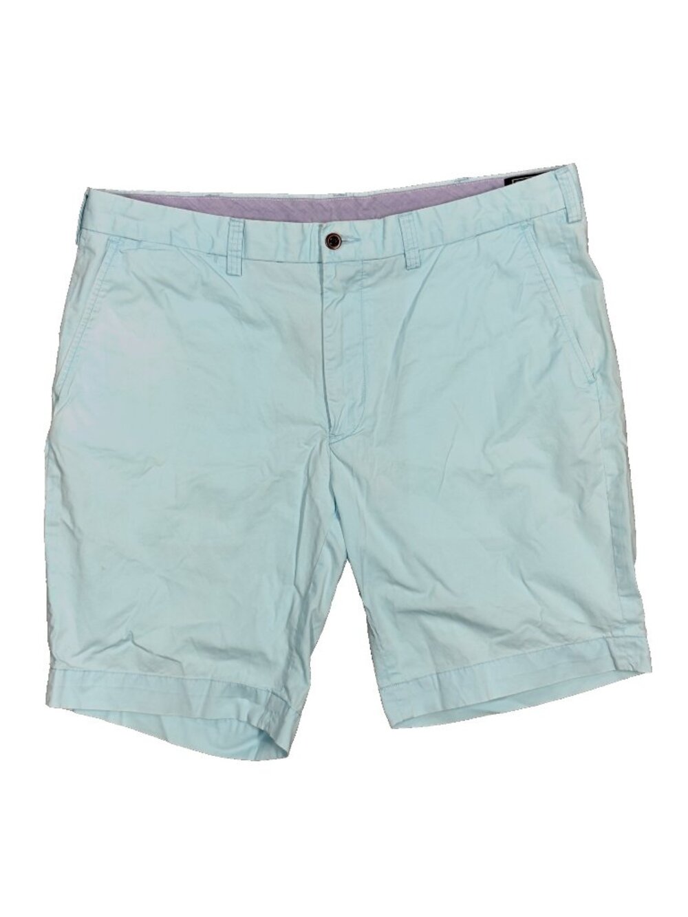 Polo Ralph Lauren Classic Fit Shorts Flat Front Pima Cotton Powder Blue 36"